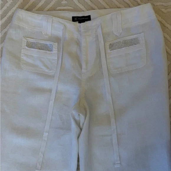 INC International Concepts White Linen Pants - Picture 12 of 16